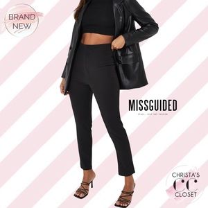 Misguided High-Waisted Tailored Cigarette Pants